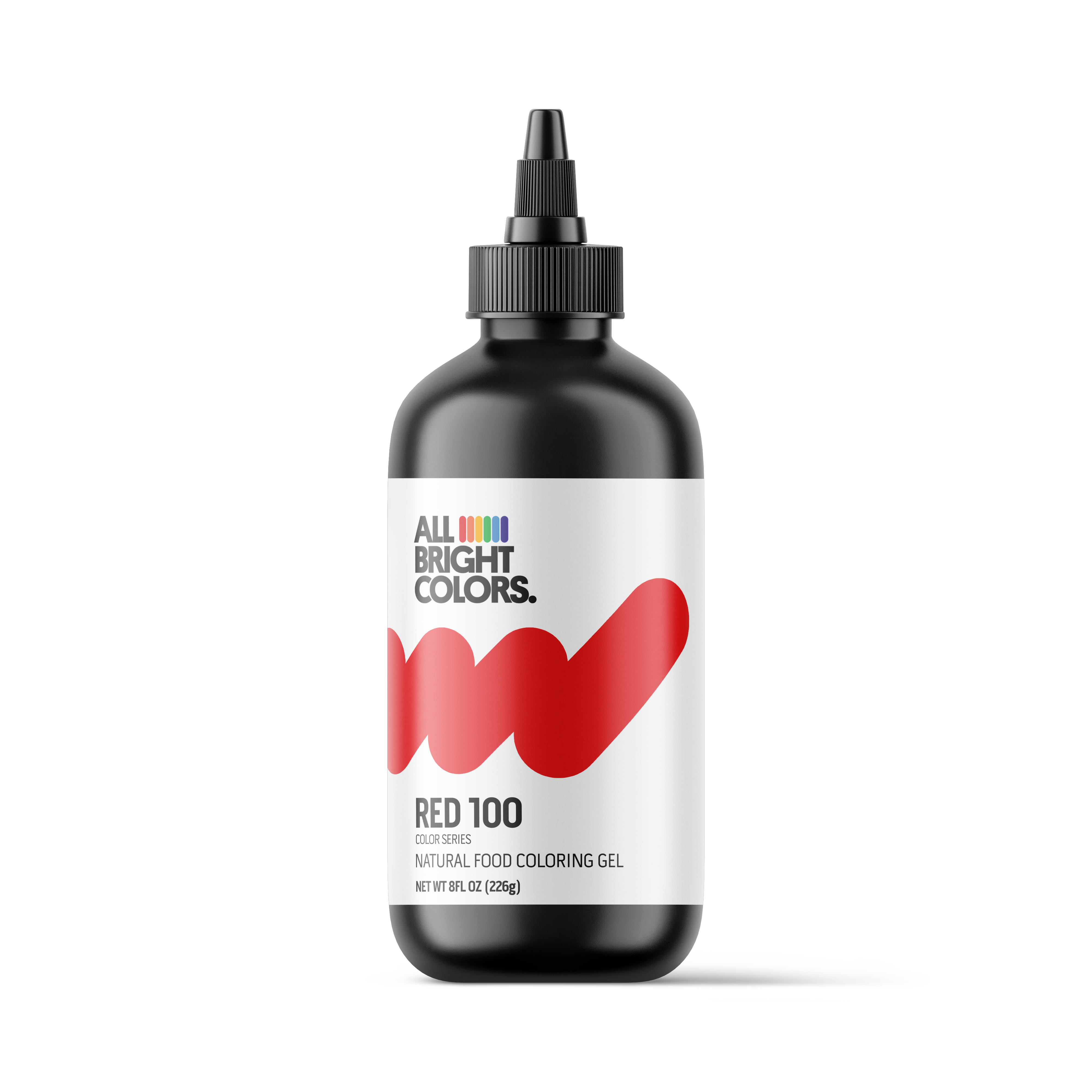 All Bright Colors Red 100 natural food coloring gel bottle